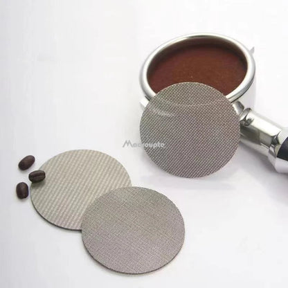 51/53/58mm Reusable Coffee Filter Screen – Heat Resistant Mesh Puck Screen for Espresso Machine Portafilter