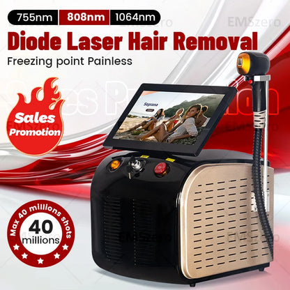 2025 3000W Alexandrite Ice Platinum Diode Laser Epilator - Professional Permanent Hair Remover for Women