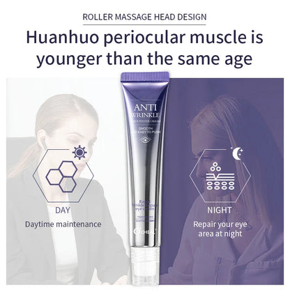 O'CHEAL Anti-Wrinkle Eye Cream Roller – Dark Circle & Puffiness Reducer with Hyaluronic Acid for Anti-Aging Skin Care