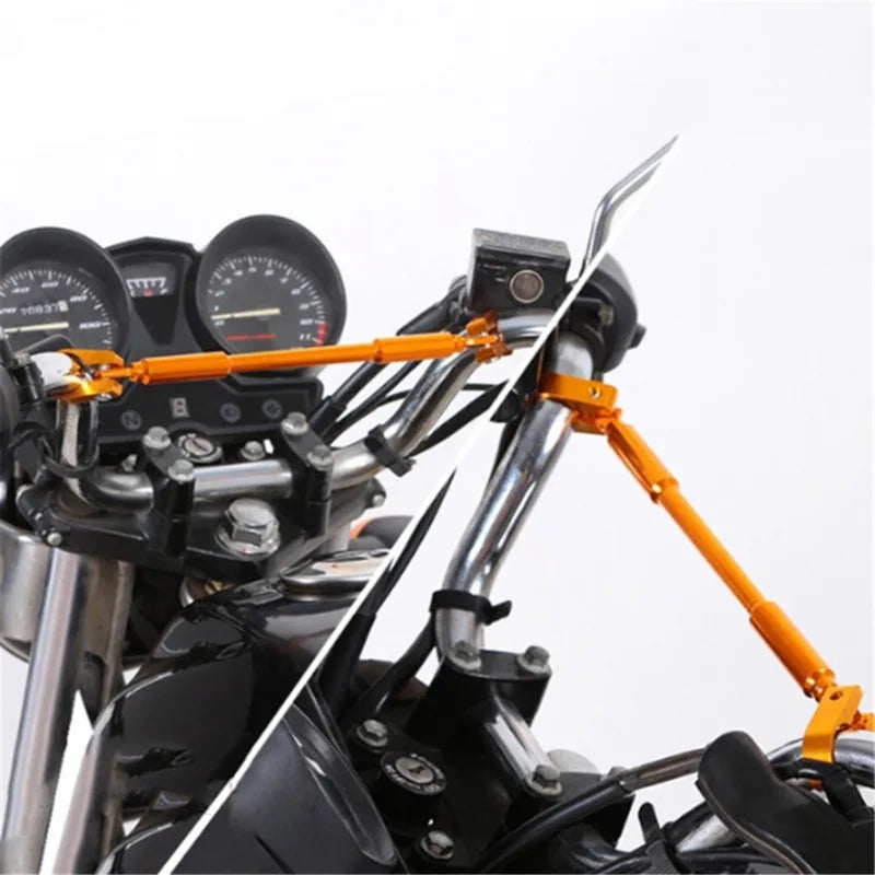 Universal Aluminum Alloy Motorcycle Balance Bar – Multifunction Extension Handlebar & Headlamp Bracket Moto Accessories