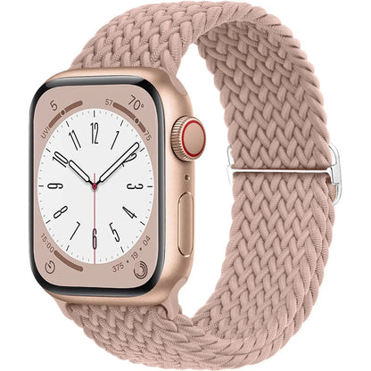 Elastic Braided Solo Loop Apple Watch Band – Adjustable Stretch Strap for Series SE, 5–11 & Ultra 3 (40mm–49mm)