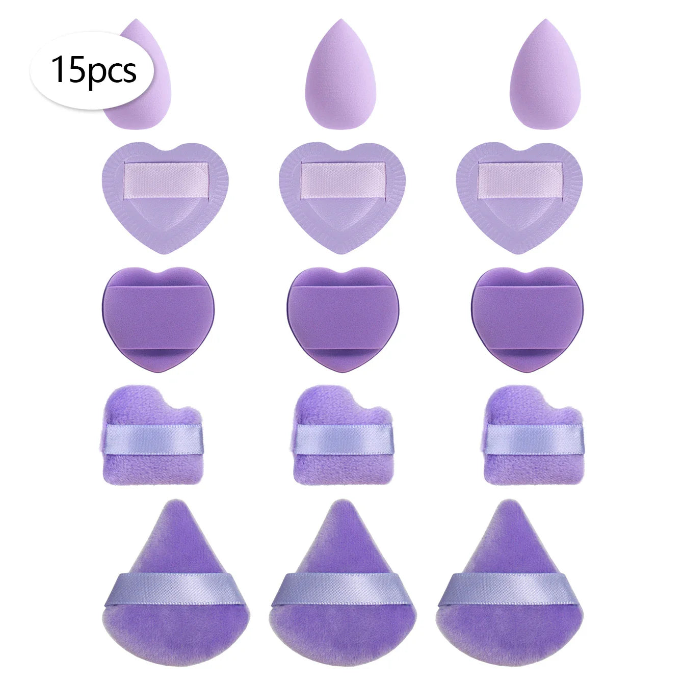 15/30/60 Mini Makeup Sponges – Beauty Powder Puff for Concealer, Liquid Foundation & Face Cosmetics