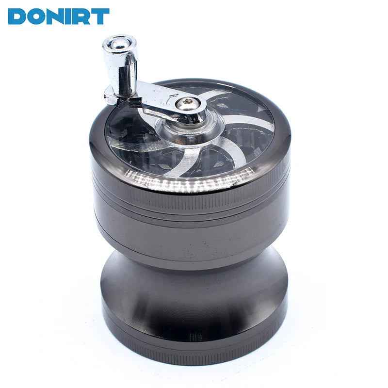 63mm 4-Layer Metal Herbal & Tobacco Grinder — Manual Spice Mill for Smoking Accessories