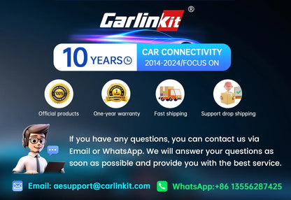 CarlinKit 5.0 & 4.0 Wireless CarPlay & Android Auto Adapter — Waze, Music, Spotify for Audi, Golf, Peugeot, Mazda, KIA, Mercedes, MG