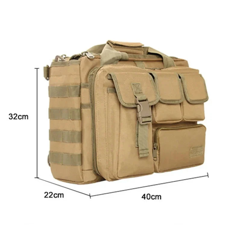 Tactical Molle Backpack – Multifunction Nylon Messenger Bag, Laptop Briefcase & Outdoor Climbing Shoulder Bag