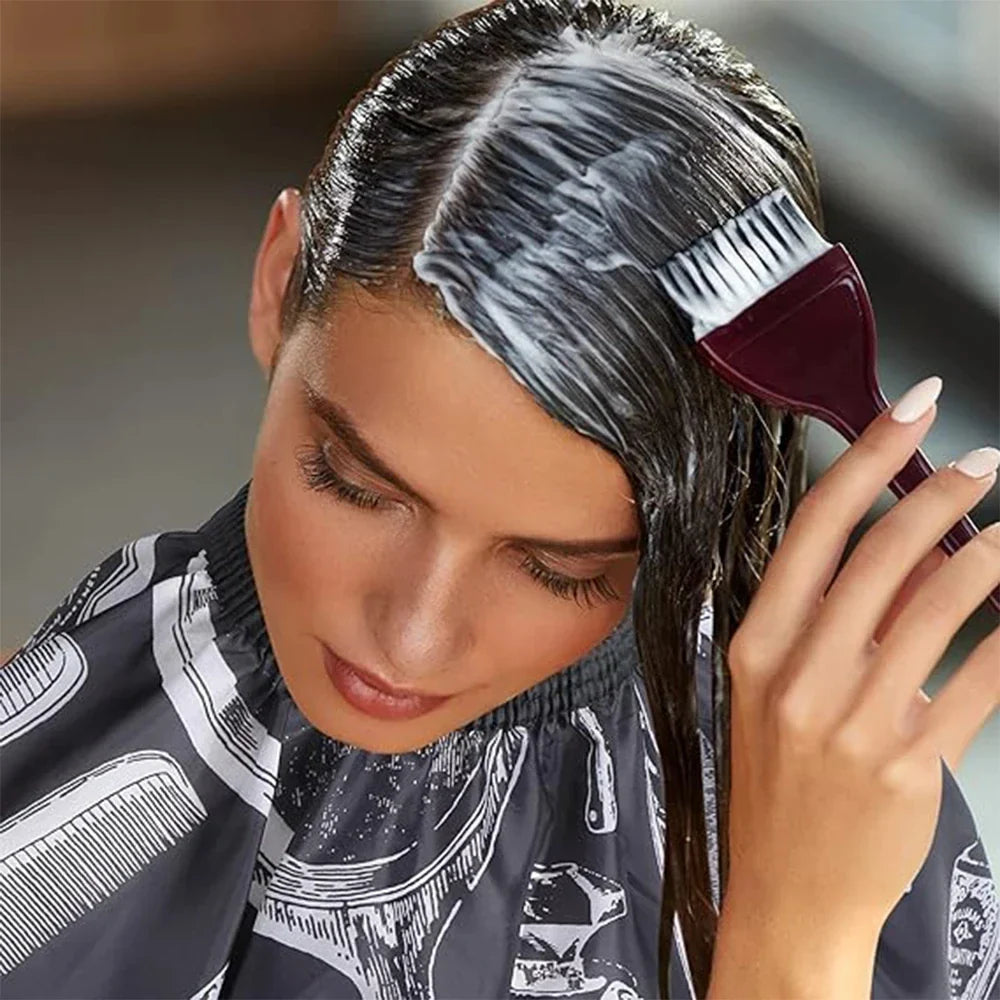Professional Waterproof Hairdressing Shawl Bib Set – Nylon Salon Cape for Haircut, Dyeing & Hair Isolation