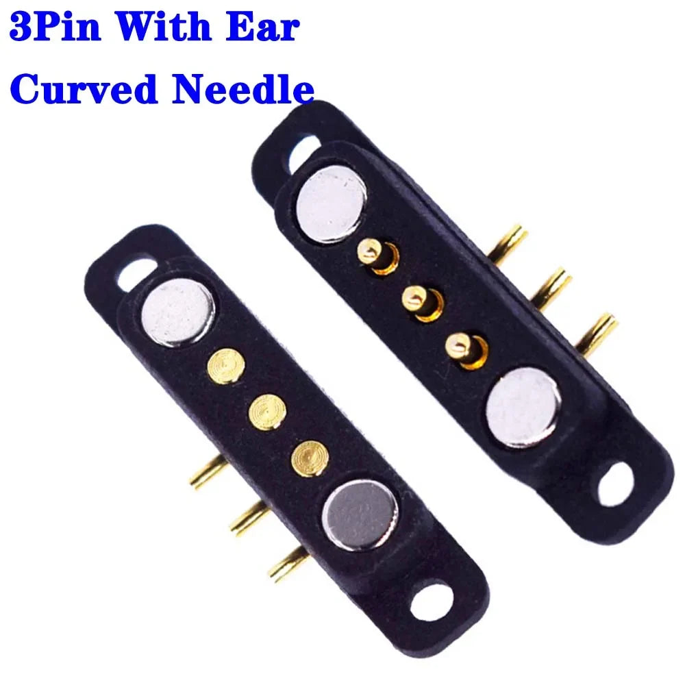 Magnetic Pogo Pin Connector - 2-10 Pin Spring Loaded Male Female DC Power Socket with 2.54/4.0/2.8mm Pitch