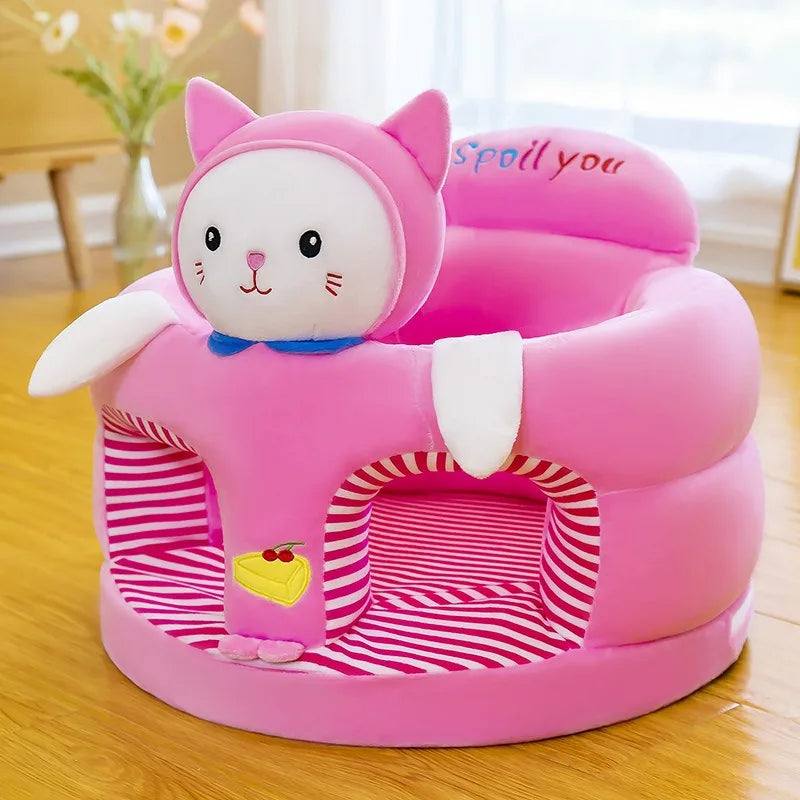 Baby Learning Sit Sofa Chair - Safe Backrest Support Seat for Infants, Anti-Fall Toddler Practice Sitting Stool