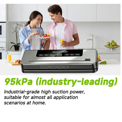 Portable Vacuum Sealer for Food Storage – Kitchen Gadget Air Compressor Plastic Bag Sealer Vacuum Packaging Machine for Home Use