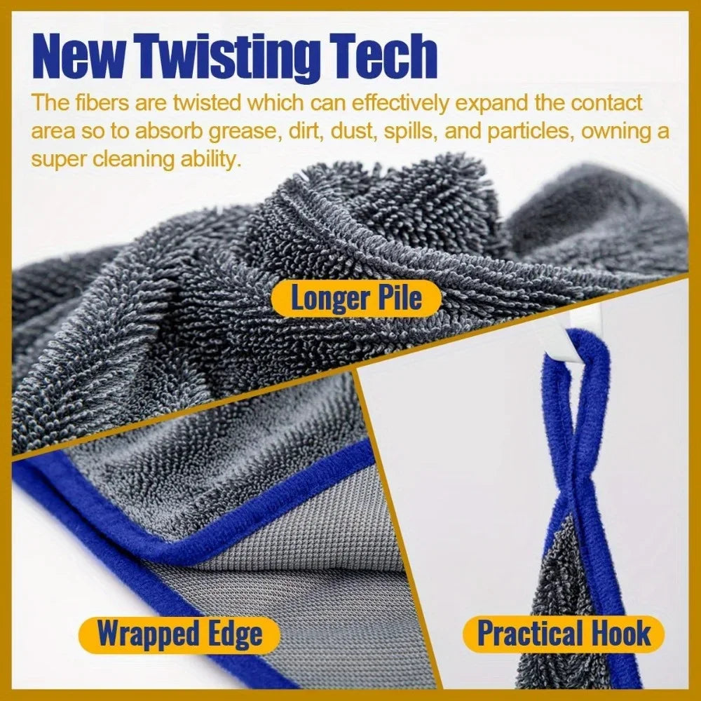 Extra Large Car Drying Towel – Ultra-Absorbent, Lint-Free Quick-Dry Cloth for Auto Cleaning