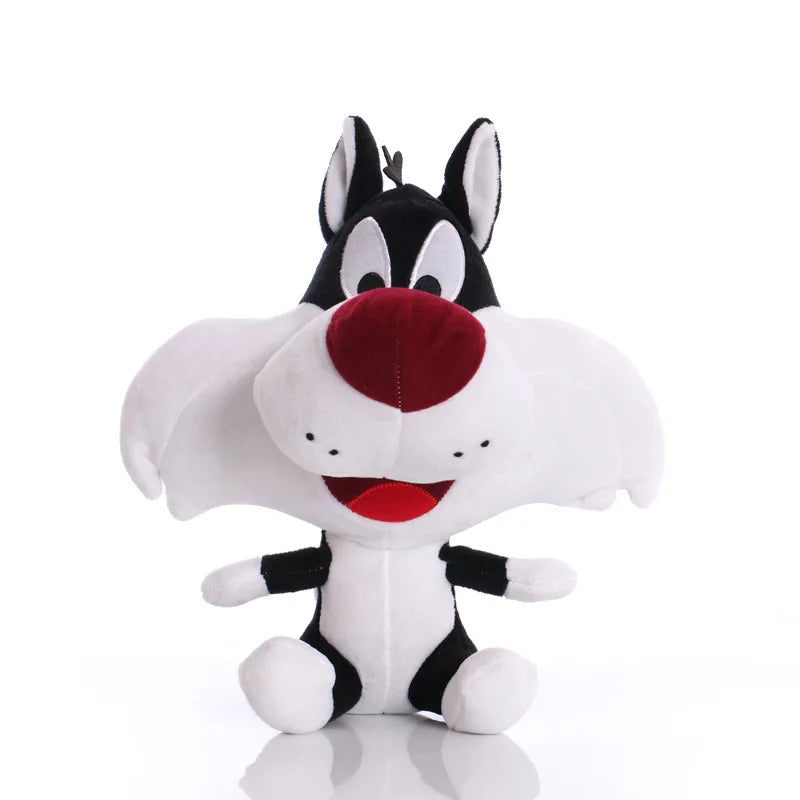 6 Piece Cartoon Character Plush Toy Set - Bugs Bunny, Daffy Duck, Tweety, Cyclone Dog and Bunny Rabbit Stuffed Dolls for Children’s Gifts