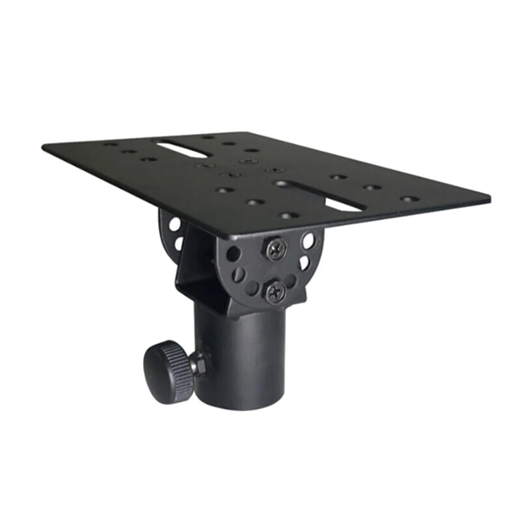 Metal Mount Tripod Pole DJ Speaker Stand Adapter – Rotatable 35mm Top Cap, Sturdy Construction for Music Instruments