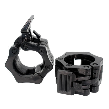 Quick Release Barbell Clamps | 25/50mm Spin-lock Collars for Weightlifting & Strength Training | Secure Weight Bar Clips