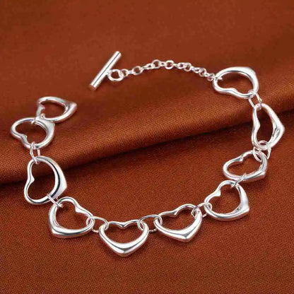 925 Sterling Silver Bead Bracelet – High-Quality Romantic Chain for Women, Fashion Jewelry Gift for Engagement, Party & Wedding