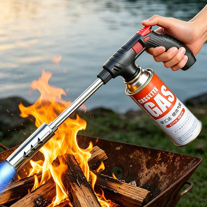 Long-Tube Butane Torch - Extended Gas Blow Torch for Camping, BBQ and Soldering