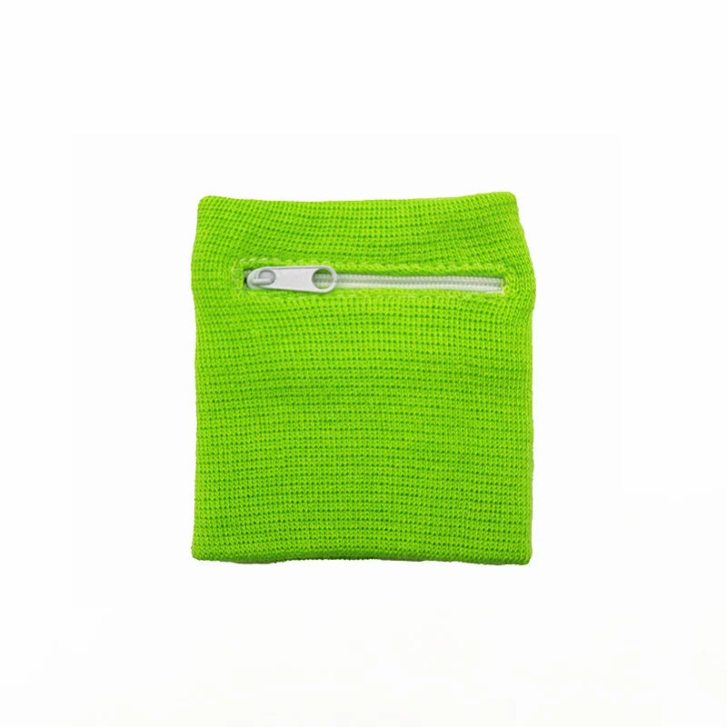 Zippered Wrist Purse Bag - Running, Travel, and Bike Safe Sports Bag for Gym and Wallet Storage - Wrist Support Included (1 Pcs)
