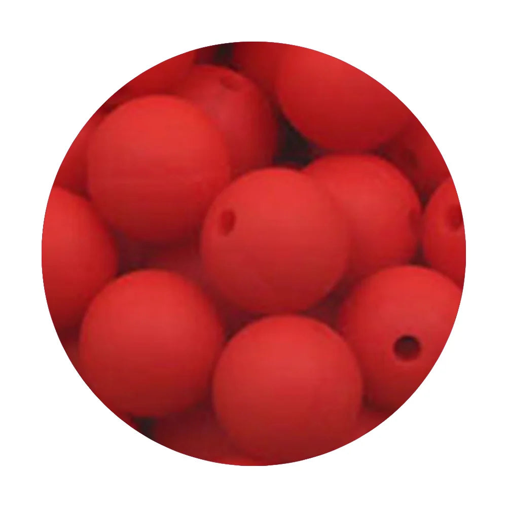 50Pcs Silicone Spacer Beads - 9/12/15mm Round Loose Beads for DIY Necklace Bracelet Jewelry Making