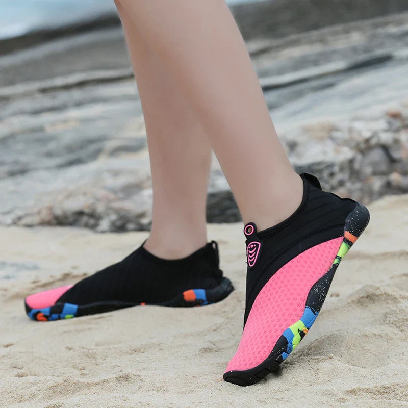 Unisex Quick-Dry Aqua Shoes – Breathable Water Sneakers for Swimming, Beach, and Outdoor Upstream Activities (Sizes 35-45)