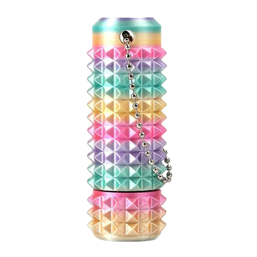 Mini Spiky Fidget Keychain - Pocket Stress Relief Stim Toy for Anxiety & Positive Gifts