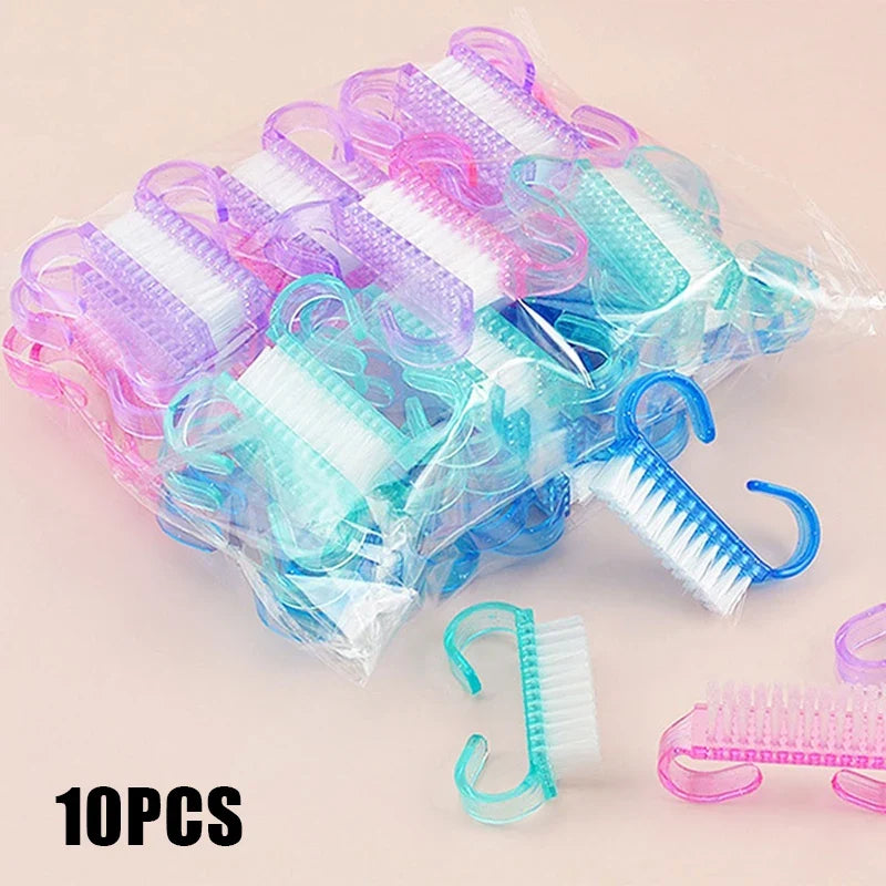 Nail Art Cleaning Brush - Soft Plastic Dust Removal Brush for Manicure Care