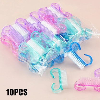 Nail Art Cleaning Brush - Soft Plastic Dust Removal Brush for Manicure Care