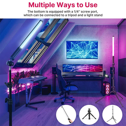 Ulanzi VL119 19.68" Handheld RGB LED Stick Light – Colorful Photography Wand with CRI 95+, 2500K-9000K Studio Lamp