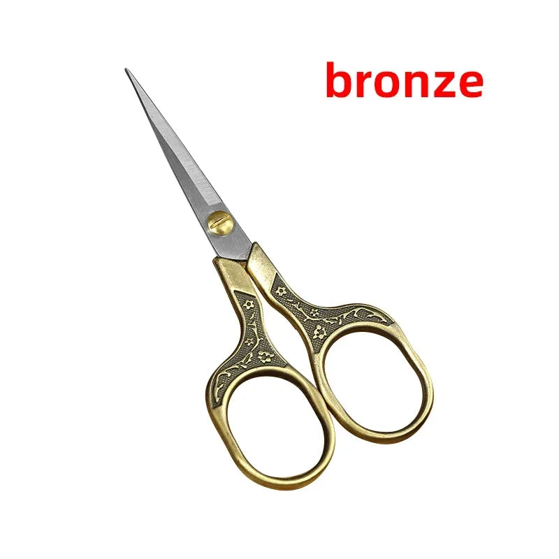 Stainless Steel Fabric Scissors – Colorful Embroidery Sewing Shears for Handicrafts & Household Use