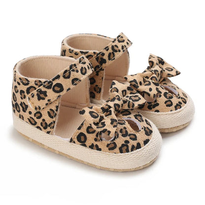 Infant Leopard Print Pre-Walker Shoes - Soft Sole Baby Sneakers for Spring & Autumn, 0–1 Year Daily Footwear