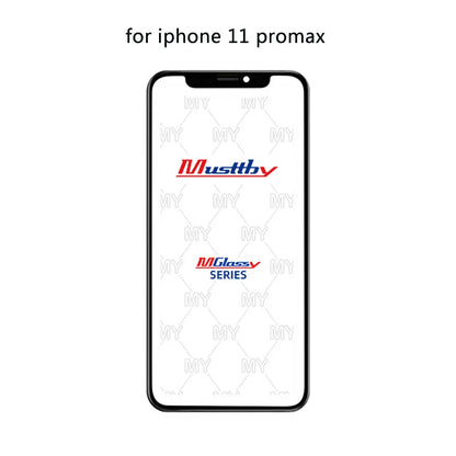 Musttby 5PCS Front Outer Glass + OCA for iPhone — 1:1 Original Touch Screen Repair for iPhone 11/12/13/14 Pro & X/XS Max