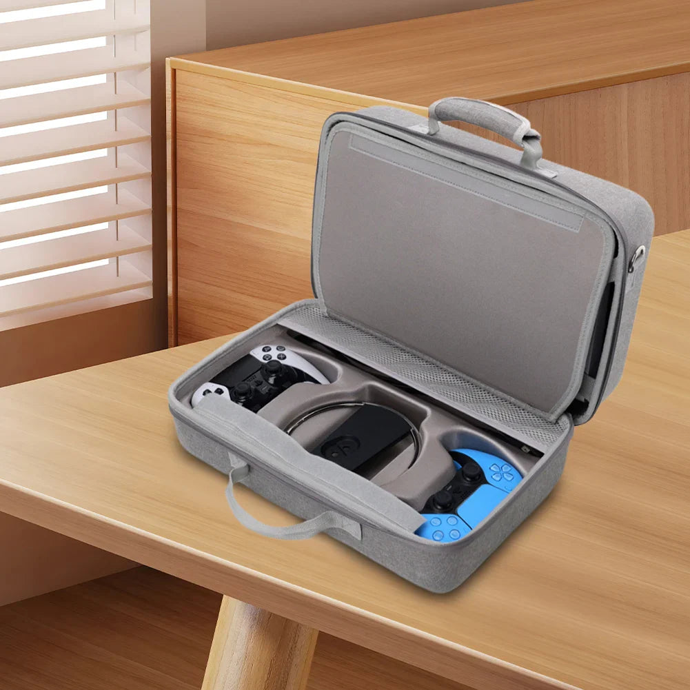 Carrying Case Protective Storage Bag for PS5 Slim – Console, Controllers & Accessories for PlayStation 5 Slim