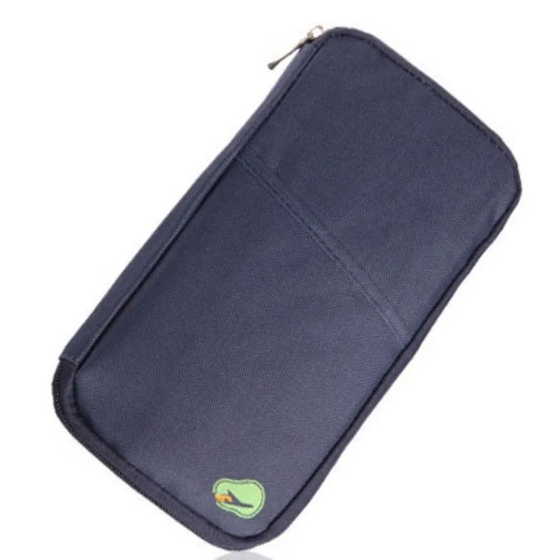 Travel Wallet & Organizer — Passport, Credit Card, Cash, and Document Holder Multifunction Purse Clutch Storage Bag