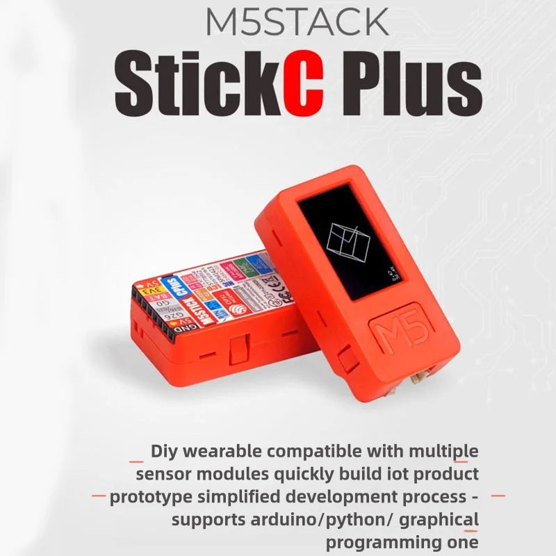 M5Stack M5StickC PLUS ESP32 IoT Development Kit – 1.14” LCD Screen WiFi IR Smart Controller Mini Programmable Device