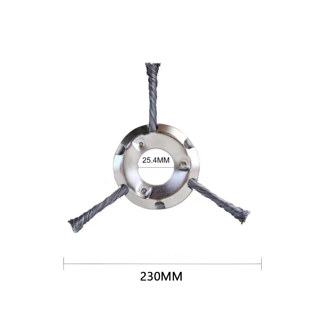 9 Inch Steel Grass Trimmer Head – 3/6 Cutter Brush Cutter Blade Wire Weed Trimmer Attachment for Garden Lawn Power Tool