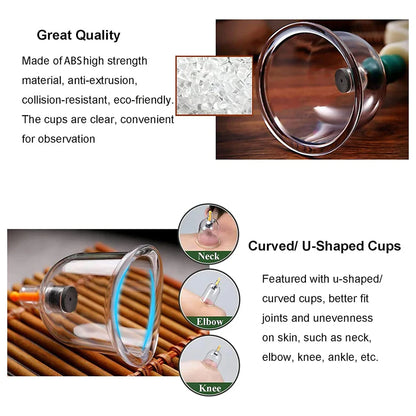 32-Can Thickened Household Vacuum Cupping Machine — Non-Glass Health Massage Tool