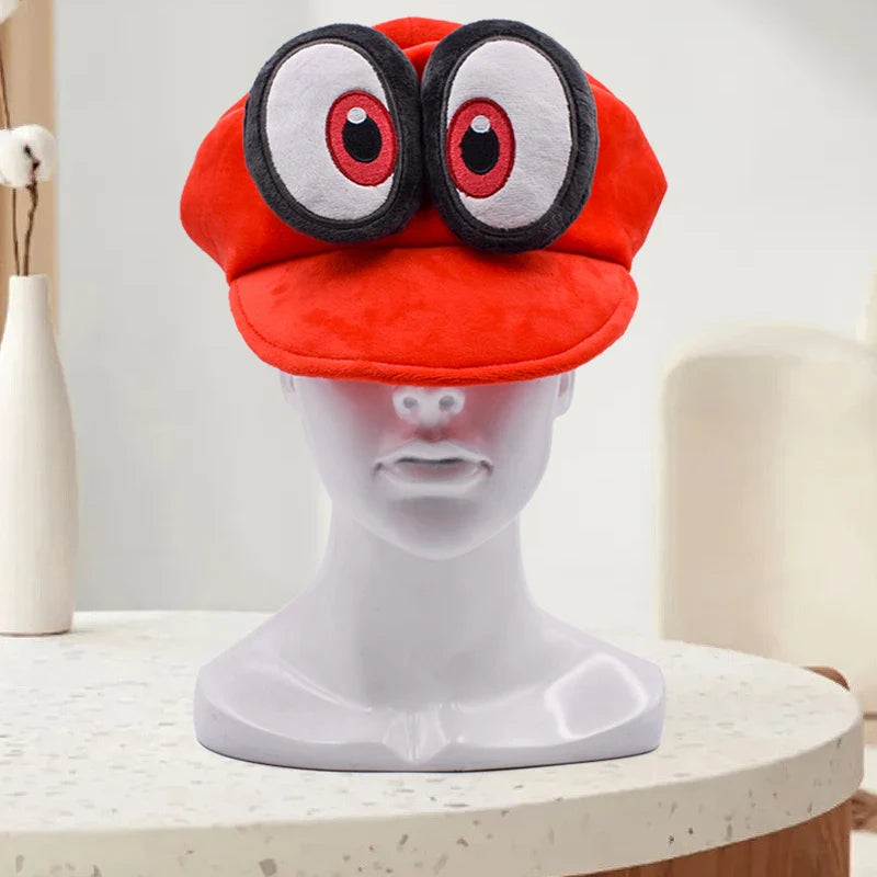 Anime Mario & Luigi Plush Hats — Kawaii Cappy, Princess Peach, Waluigi, Wario & Mushroom Stuffed Dolls, Birthday Gifts for Kids