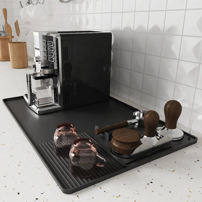 JUSTINLAU Non-Slip Silicone Espresso Tamping Mat – Coffee Press Cushion Pad & Tamp Station Tool for Home & Café Barista Use