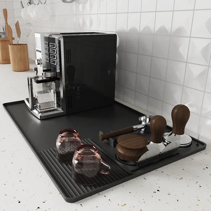JUSTINLAU Non-Slip Silicone Espresso Tamping Mat – Coffee Press Cushion Pad & Tamp Station Tool for Home & Café Barista Use