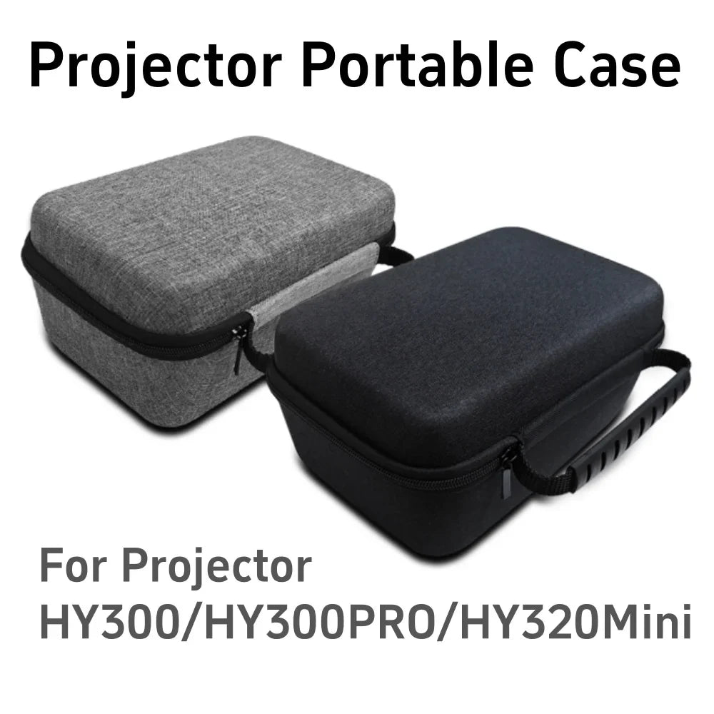 Portable Protective Case for Projector, Fits HY300, HY300Pro, HY320Mini, Smart Bluetooth Speaker, with Handle for Easy Carrying