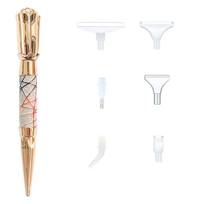 5D Diamond Painting Pen Kit – Glitter Sparkle Point Drill Pens for Cross Stitch, Embroidery, DIY Crafts & Nail Art