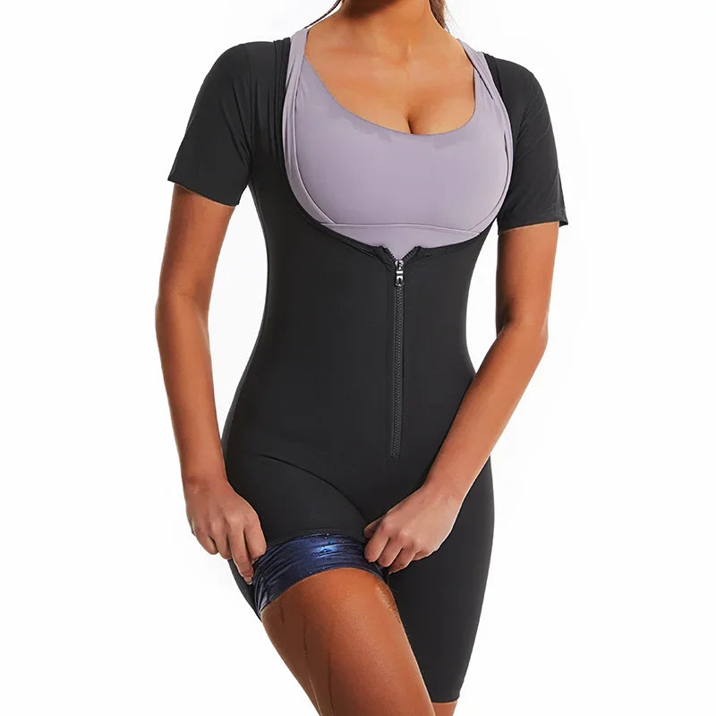 YBFDO Women’s High Compression Bodysuit – Shapewear Sauna Sweat Suit for Belly Slimming & Weight Loss
