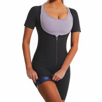 YBFDO Women’s High Compression Bodysuit – Shapewear Sauna Sweat Suit for Belly Slimming & Weight Loss