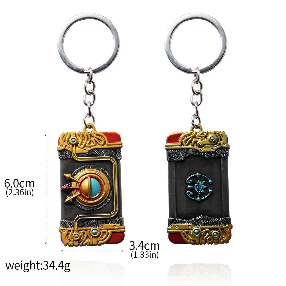 Skyward Sword Heart Keychain - Red Crystal Heart Container Pendant for Fans