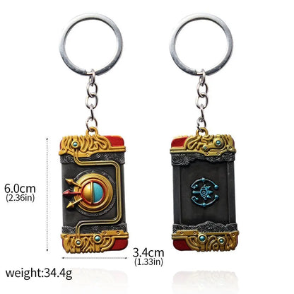 Skyward Sword Heart Keychain - Red Crystal Heart Container Pendant for Fans