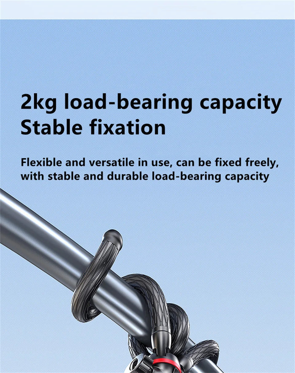 BSLIUFANG 2025 Flexible Octopus Tripod – 2-in-1 Phone & Camera Tripod with Side Cold Shoe & 1/4'' Screw for DSLR, Smartphone