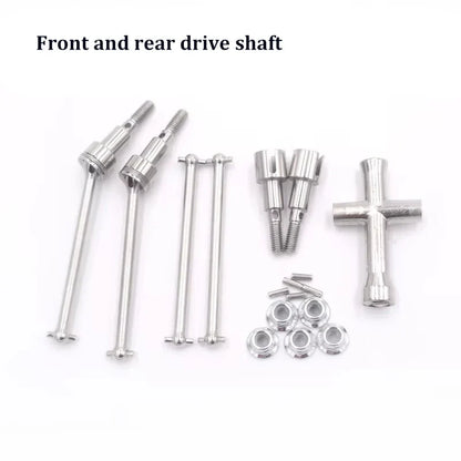 SCY Metal Upgrade Kit — Rear Suspension Hub, Rod, Swing Arm, Gear Bearing, Steering Cup & Drive Shaft for 16101Pro, 16102Pro, SG116 Max