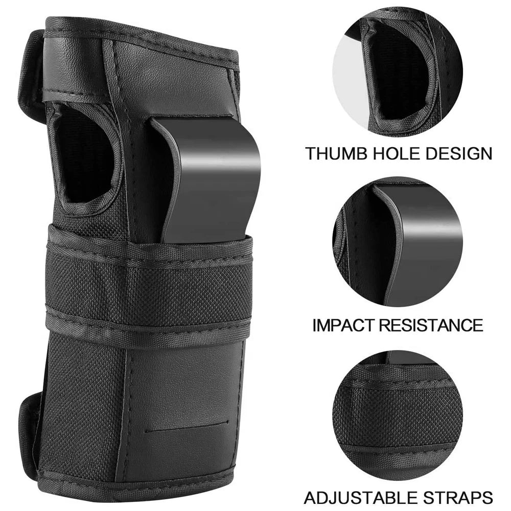 Adult/Kids 6-in-1 Protective Gear Set – Knee Pads, Elbow Pads & Wrist Guards for Skating, Skateboarding, Scooter & BMX