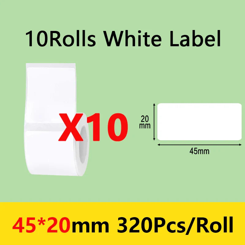 Niimbot B21/B1/B203 Mini Bluetooth Thermal Printer – Waterproof Oil-Resistant Label Maker with Adhesive Sticker Paper for Office Use