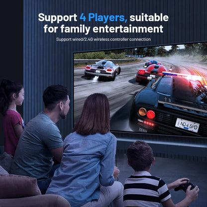 KINHANK Amlogic S905X4 Retro Video Game Console – Super Console X4 Plus with 90,000 Games, 60+ Emulators, 4K HD TV Box for Arcade/MAME/NAOMI
