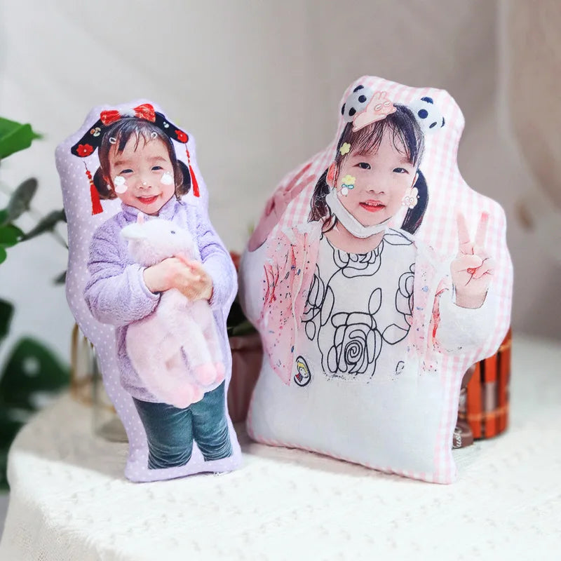 Personalized DIY Humanoid Cushion — Custom Photo Stuffed Boyfriend or Father Pillow, Lifesize Couple Gift Pillow
