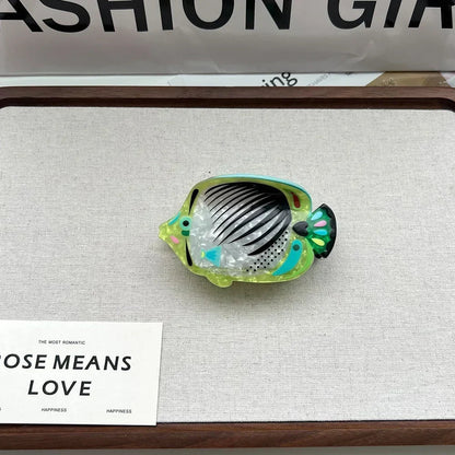 Ocean Beach Series Hair Claw | Hippocampus, Jellyfish & Dolphin Acetate Hair Clip for Women & Girls